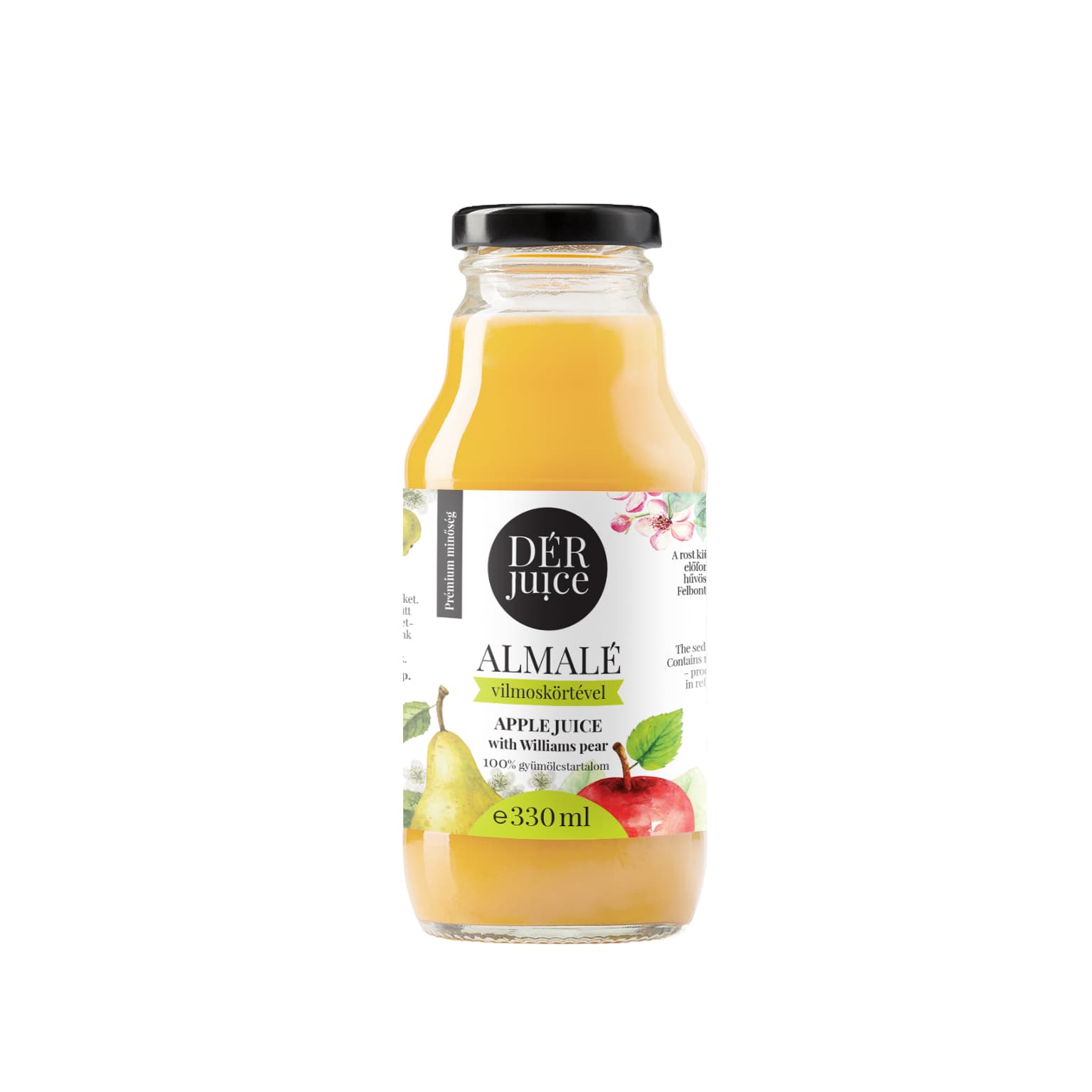 DÉR Juice almalé vilmoskörtével - 330ml kiszerelés