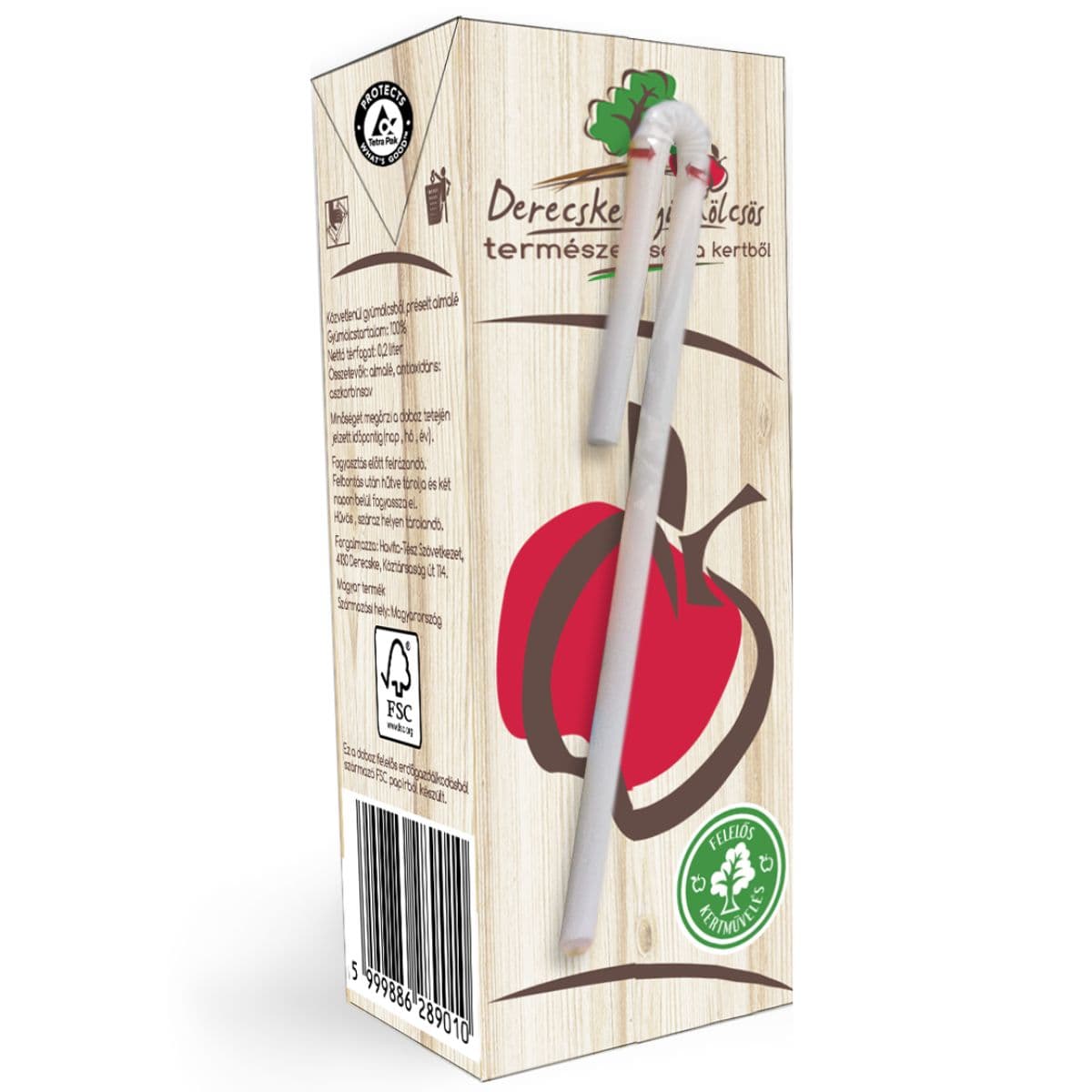 Derecskei Gyümölcsös 100% natúr almalé - 0,2 liter